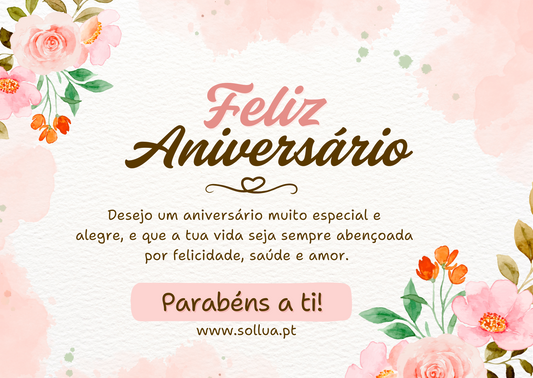 Cartão Feliz Aniversário