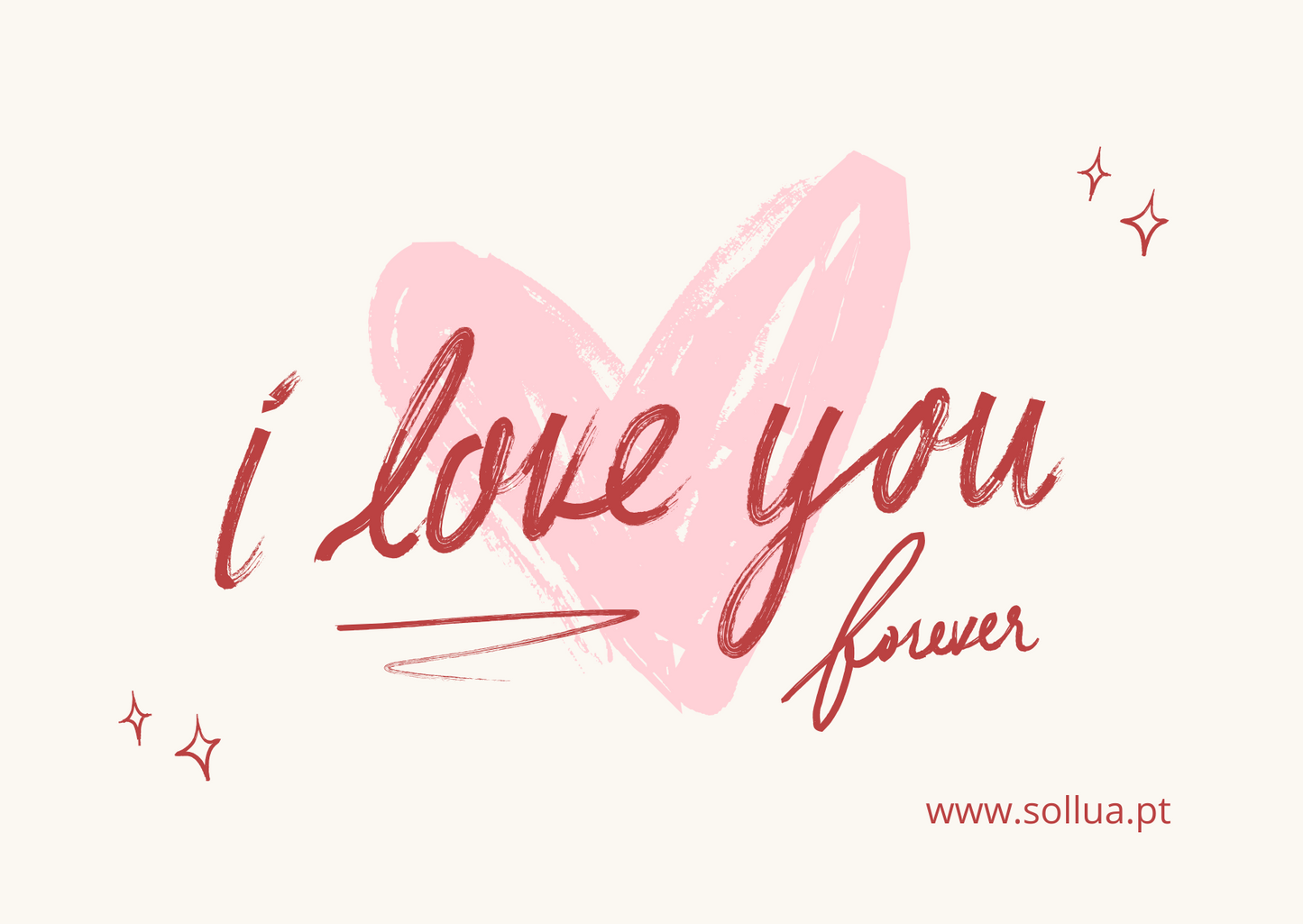 Cartão "I Love You"