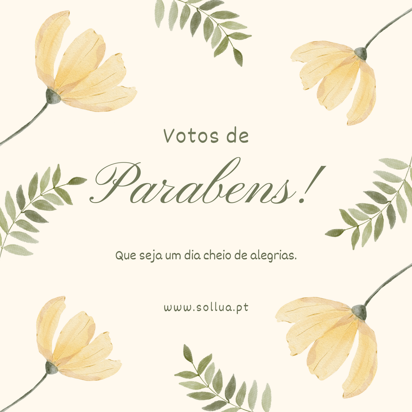 Cartão Parabéns