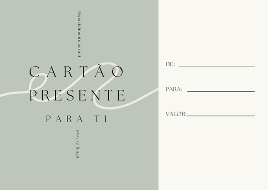 Cartão Presente Personalizável